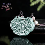 Myanmar Jadeite Fish Pendant Necklace Real Jewelry Fashion Accessories Talismans Charm Burmese Jade Designer Stone