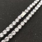 Iced Out Tennis Chain Necklace Stainless Steel