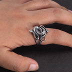 Real 925 Sterling Silver Snake Rings for Men Women TV Drama Natural Born Killers Retro Punk Fine Jewelry Best Gift For