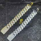 Iced Out Cuban Chain Necklace Stainless Steel 25MM