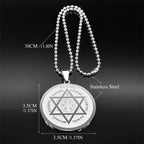 Archangel Gold Star Pendant — Stainless Steel