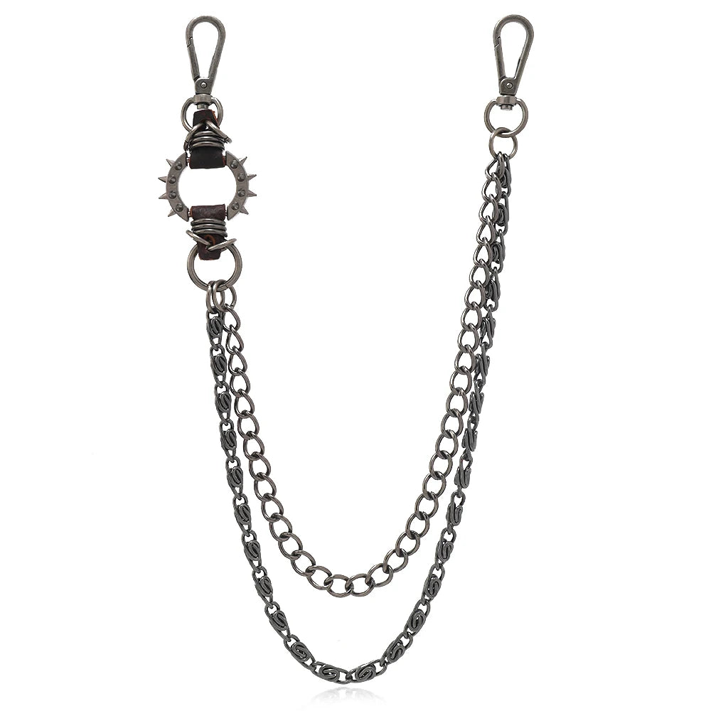 Men's Punk Pants Chain Keychain — Zinc Alloy