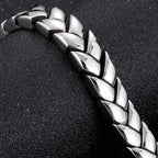 High Polished Stainless Steel Bracelet for Man 11MM Link Chain Men's Wrist Hand Jewelry Engraved Birthday Gifts for