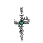 Sword Cross Stainless Steel Pendant Necklace