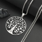 Tree of Life Pendant Necklace — Stainless Steel