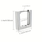 1pc Punk Hiphop Stainless Steel Geometric Type Square Hoop Earrings Ear Buckle Stud Accessories For Men Women Daily