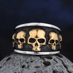 Free shipping Style Stainless Steel Gothic Accessories Lost Skull Ring Anel Masculino Punk Jewelry Boyfriend Gift OSR731