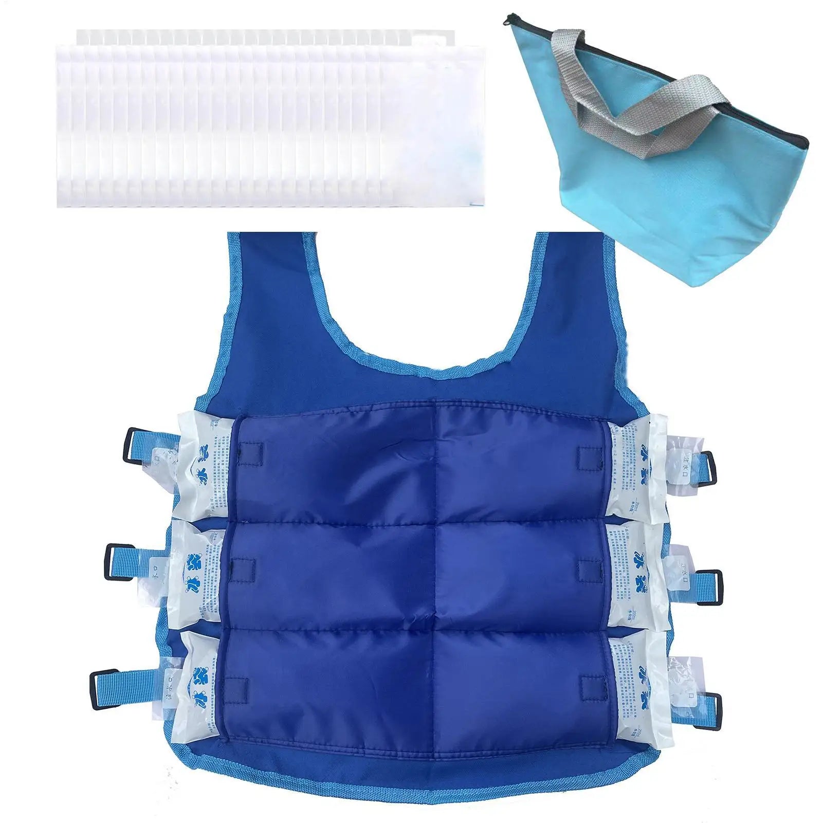 Ice Vest Cooling Safety Vest Outdoor High Temperature Clothing Adjustable Cool Jacket Summer Outdoor Ice Pack Cooling