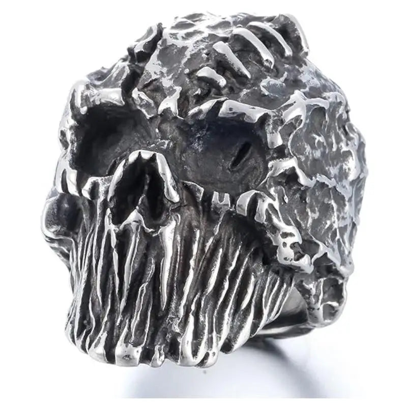 Men Vintage Hip Hop Rings Biker Party Halloween Jewelry Gift New Men Gothic Punk Stainless Steel Skeleton Horror Skull