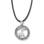 12 Horoscope Pendant Necklace For Women Men Silver Color Aries Leo 12 Constellations Zodiac Sign Necklaces Choker