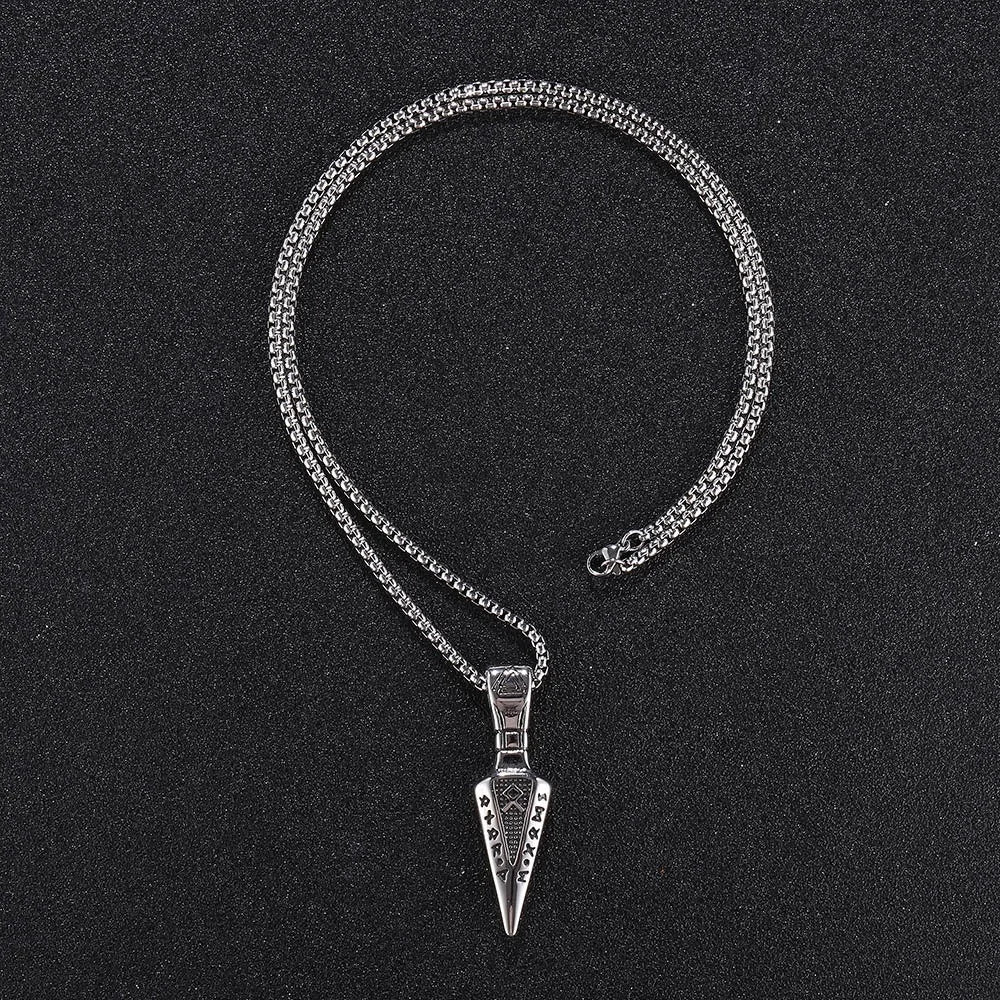 Viking Arrow Pendant Necklace