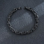 New Stylish Black Metal Chain Bracelets for Men Women Multiple Designs Punk Gothic 316L Stainless steel Jewelry Gift