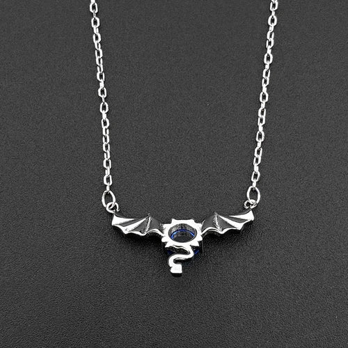 925 Silver Bat Wing Pendant — Silver