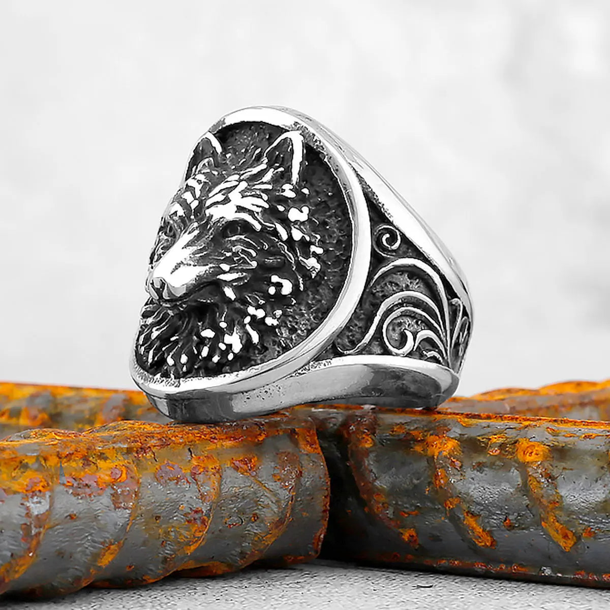 Ring Viking Wolf Stainless Steel