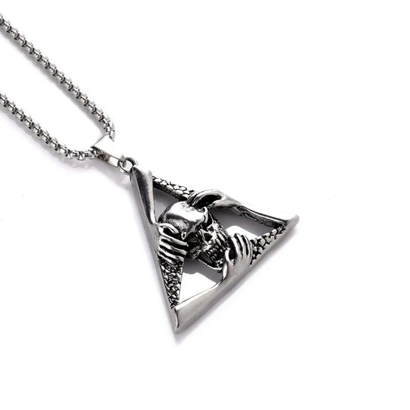 Skull Steel Pendant European American Individuality