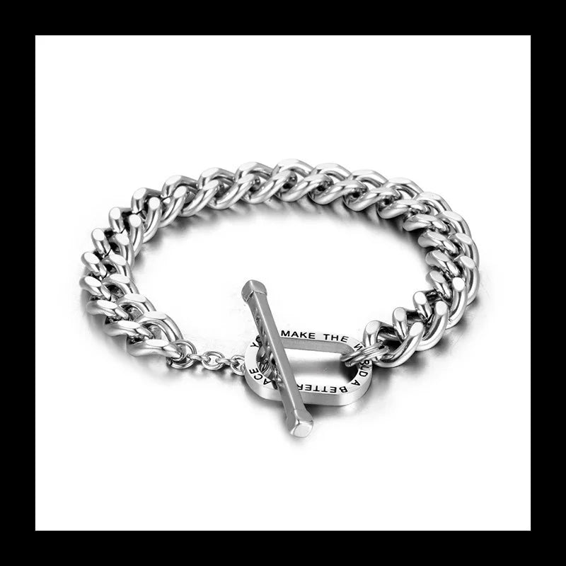 Emperor Chain Bracelet — Silver Stainless