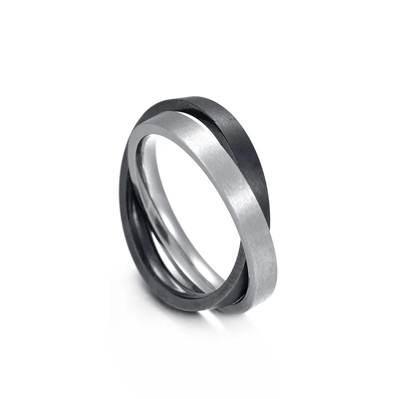 Classic Matte Flat Band Ring 6mm — Stainless Steel
