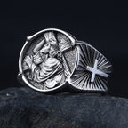 Cross Jesus Ring — 925 Silver