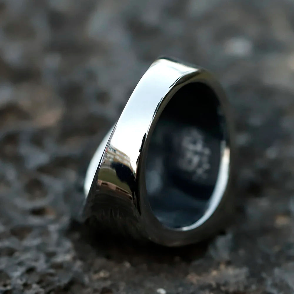 2022 NEW Men's 316L stainless steel ring punk death skull Ring For Men fashion for teen hip hop Halloween Jewelry free