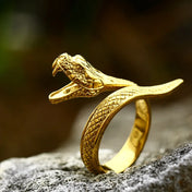 Ouroboros Snake Animal Ring — 316L Stainless Steel