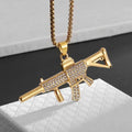 Hip Hop Iec Out Put Crystal Zirconia Dollar Sign Pendant Necklace Fashion Punk Cool Rock Rap Party Jewelry Accessories