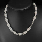 Iced Out Bead Choker Necklace 10.5MM Stainless Steel