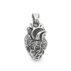 Personality Punk Quality Titanium Steel Anatomical Heart Pendant Necklace for Men Creative Jewelry