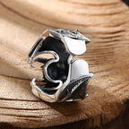Gothic Skull Demon Bat Ring — Stainless Steel