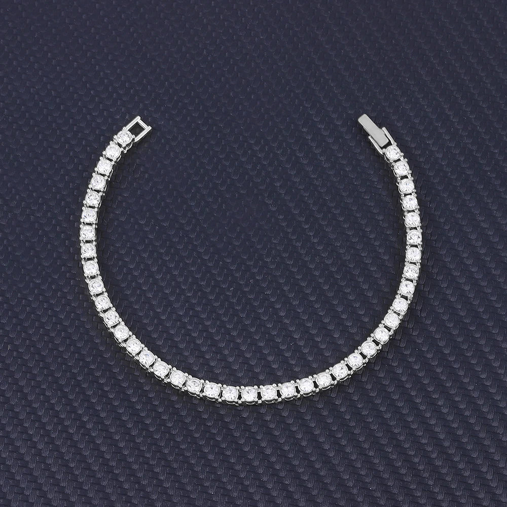 14mm Bracelet With Box Buckle High Quality Iced Out Cubic Zirconia Hip Hop Fashion Personality Jewelry For Gift Luxury