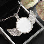 Crystal Pistol Pendant Necklace — Iced Out Two-Tone Street Chain