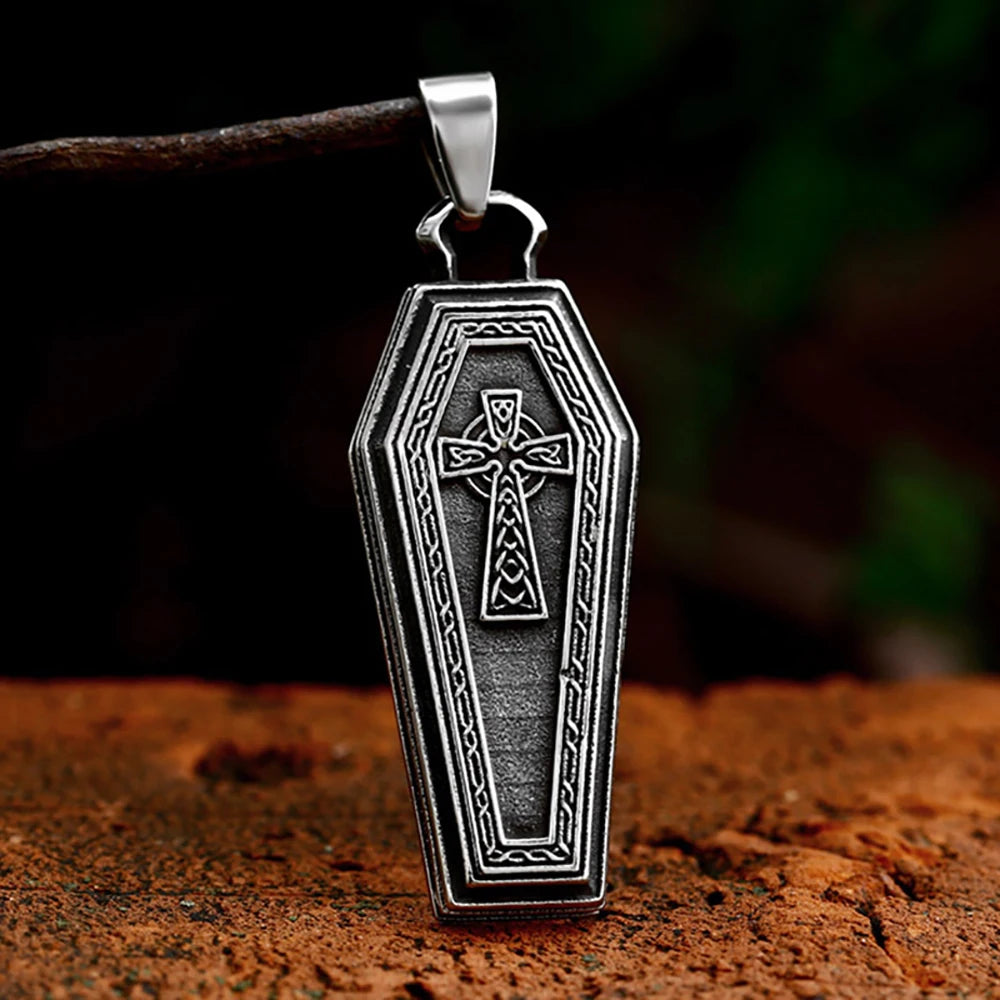 Vintage Nordic Viking Owl Pendant Necklace For Men 316L Stainless Steel Punk Biker Animal Necklaces Fashion Charm