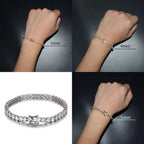 Iced Out Tennis Bracelet Stainless Steel 3/4/5/6MM