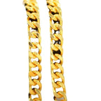 Gold Color Chunky Thick Link Plastic Chain Necklace Classic High Quality Smooth Lock for Women Men Grunge Steampunk
