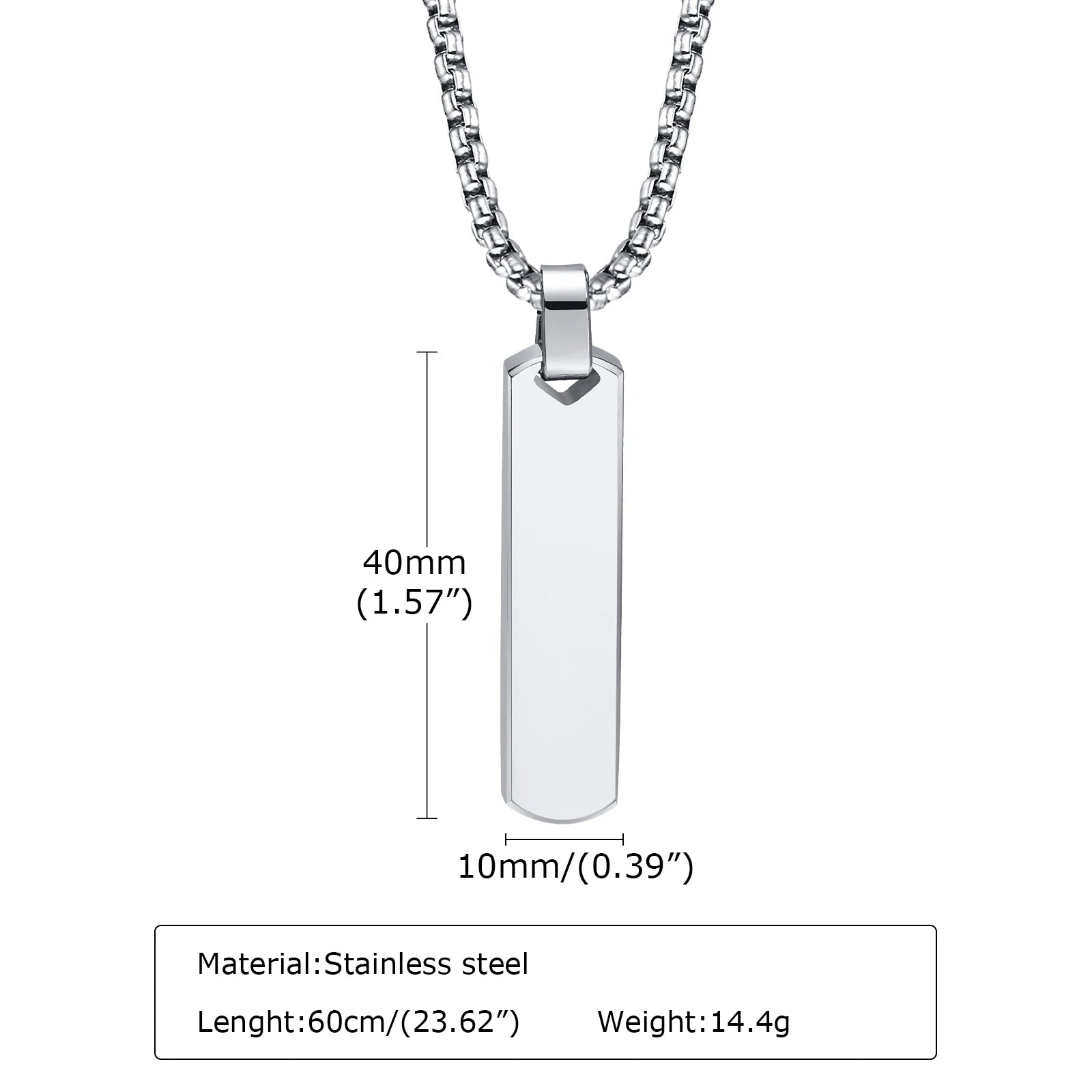 Double Layer Cuban Chain Necklace — SS