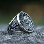 NEW Men's 316L Stainless Steel Rings Vintage Viking Wolf Head Animal Ring Odin Amulet Jewelry for Gift Free Shipping