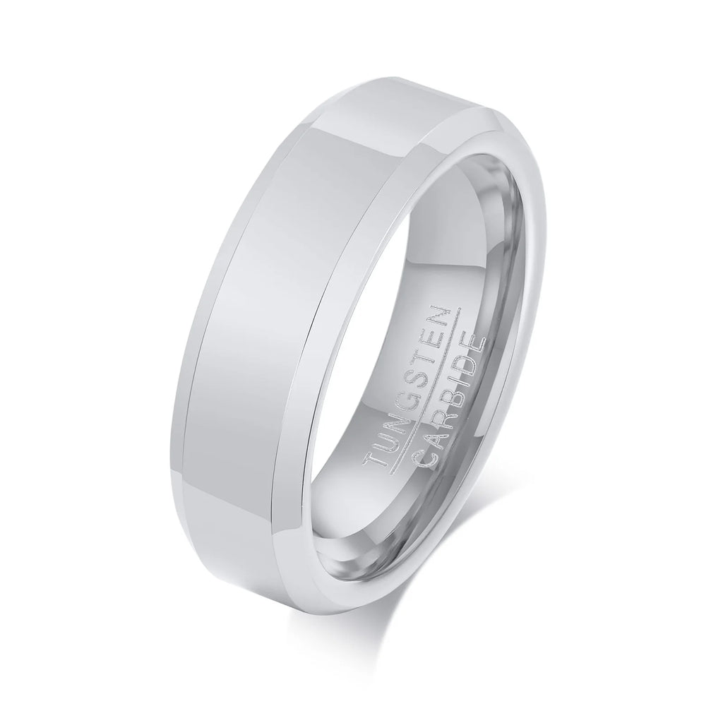Gold Tungsten Carbide Ring 6mm