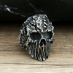 Devil Skull Ring — Black Stainless