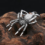 Gothic Spider Pendant — Stainless Steel