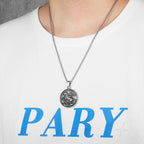 Dragon Slayer Pendant Necklace — Stainless Steel