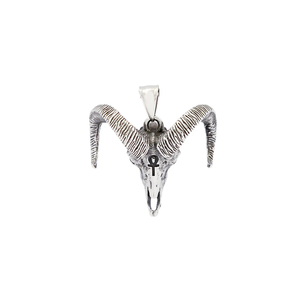 Ankh Cross Stainless Steel Pendant Necklace