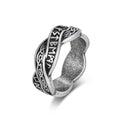 Odin Steel Ring Viking Letter Nordic Runes Punk