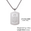 Islamic Ayatul Kursi Stainless Steel Pendant Necklace