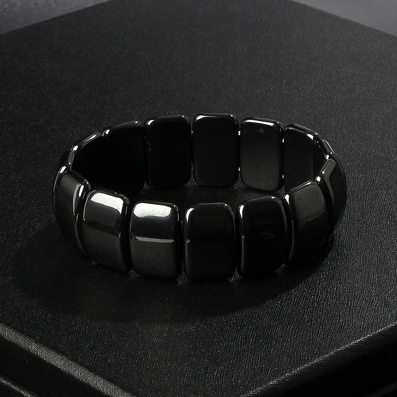 Fashion Wave Hematite Magnetic Bracelet Men Original Beaded Hematite Energy Bracelets for Women Positive Energy Jewelry