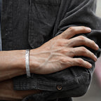 Vnox Norse Viking Bracelets for Men Women, Hand Crafted Hammered Stainless Steel Cuff Bangle Bracelet, Rock Punk Gift