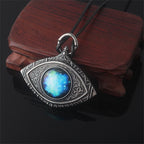 Game Bloodborne Necklace Game Props Cosmic Demon Eye Blue Starry Eye Vintage Pendant Necklace For Women Men Jewelry