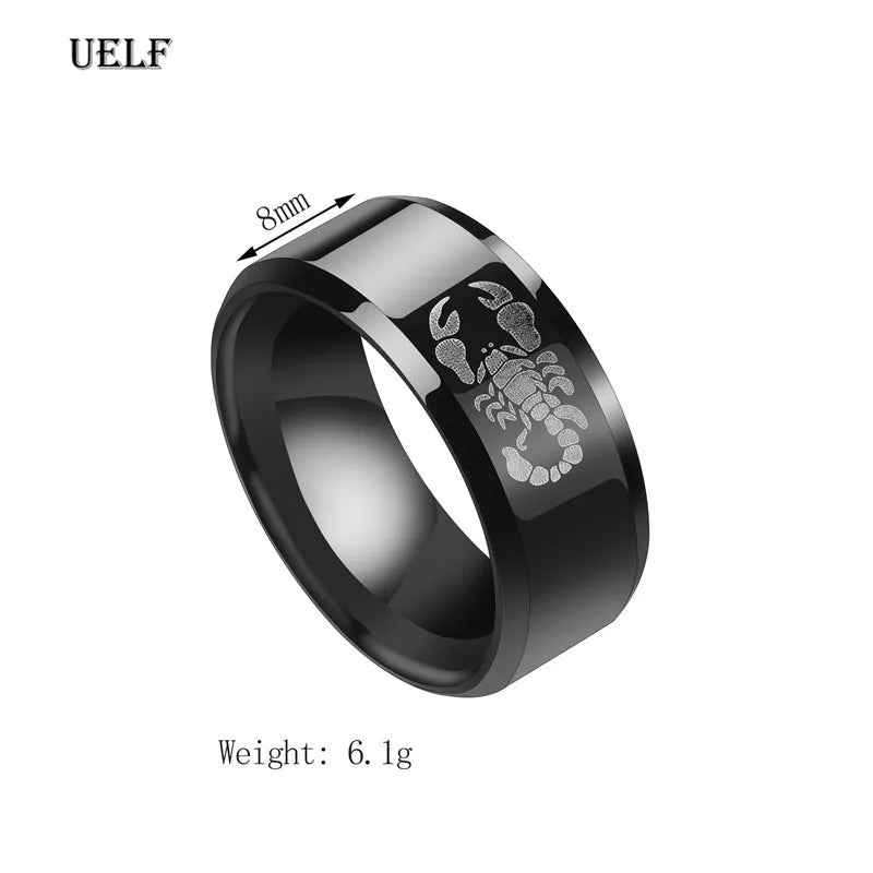 Black Scorpion Ring — Stainless Steel