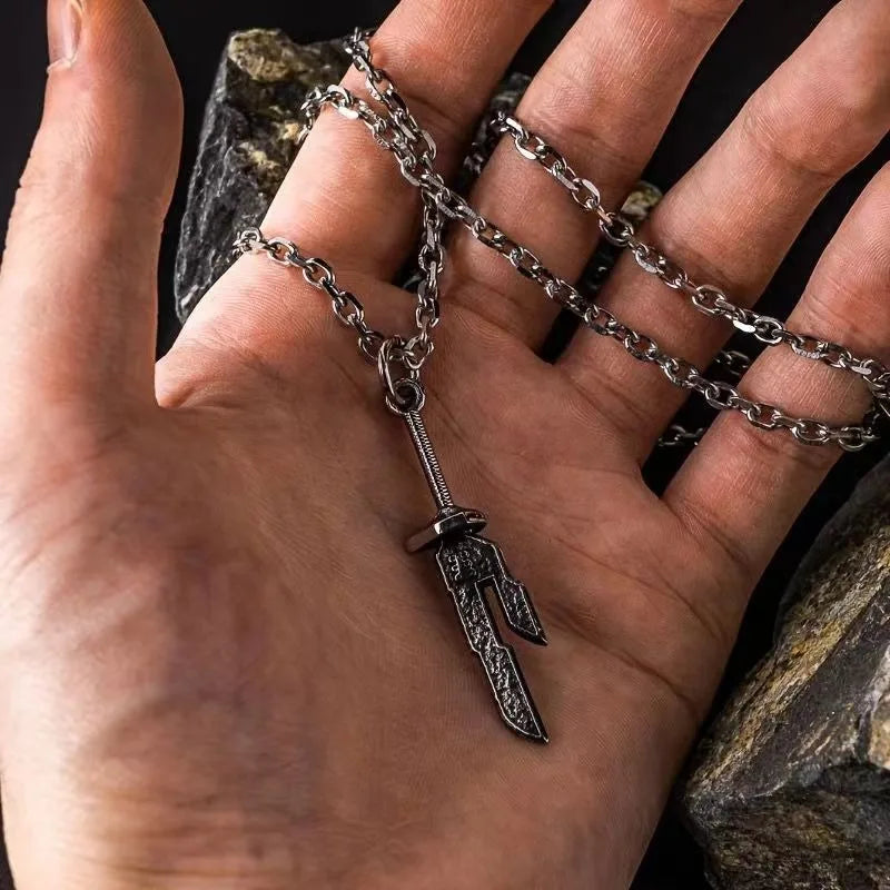 Toji Fushiguro Sword Necklace Anime Jujitsu Kaisen Toji Sword Cosplay Necklace Inverted Spear Of Heaven Necklace