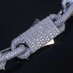Iced Out Cross Cuban Chain Necklace 16MM