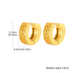 Celtic Knot Viking Hoop Earrings — Stainless Steel
