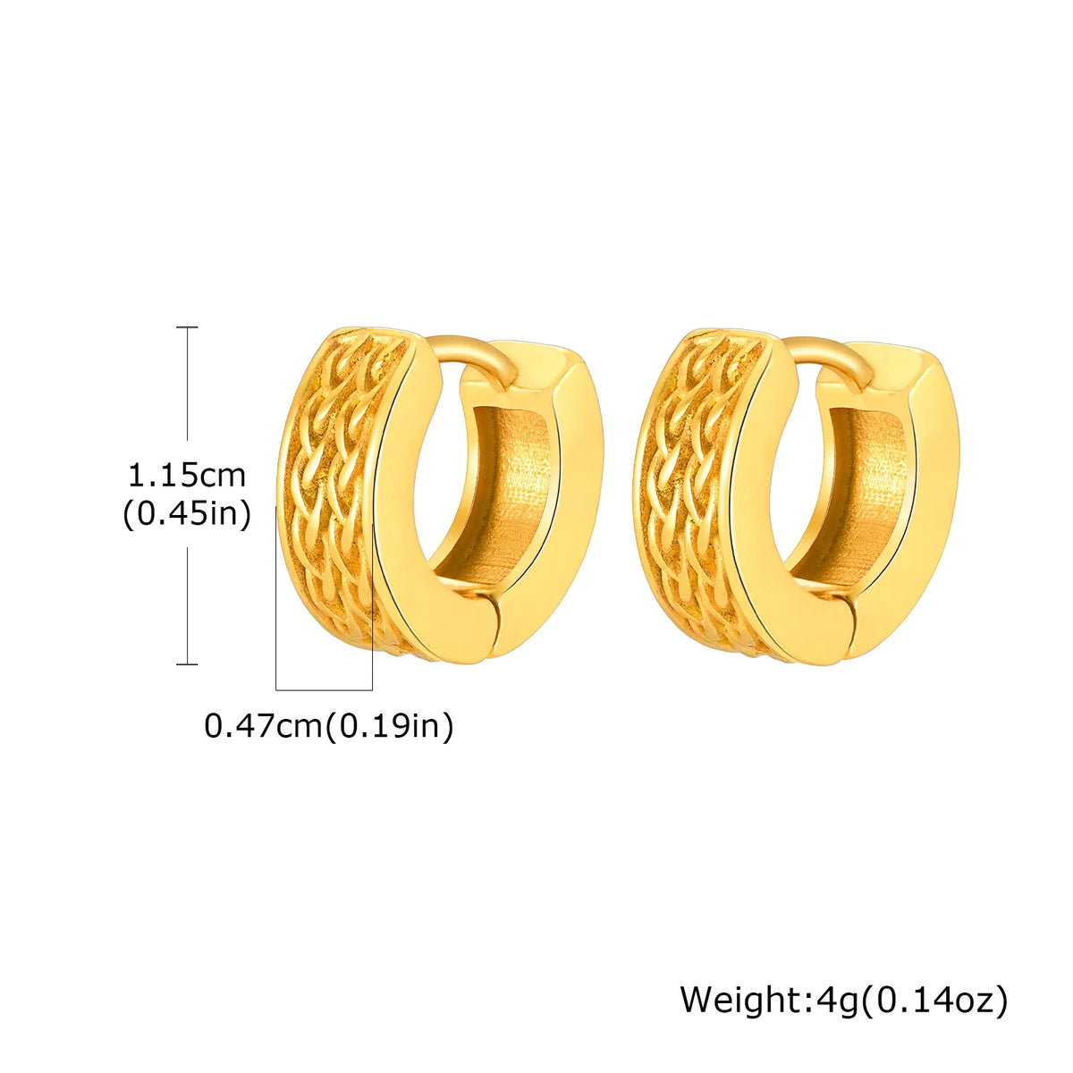 Celtic Knot Viking Hoop Earrings — Stainless Steel